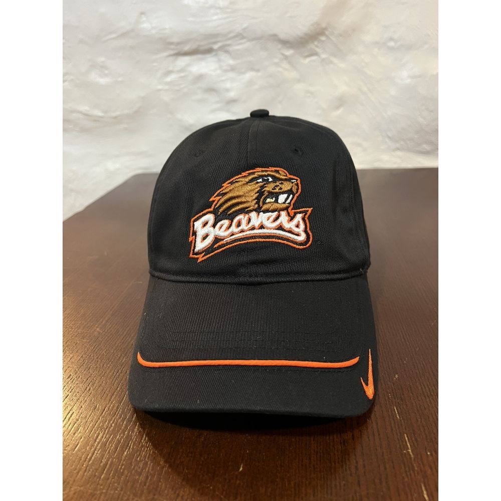 Nike Team Oregon State‎ Beavers Black Adjustable Spell Out Hat